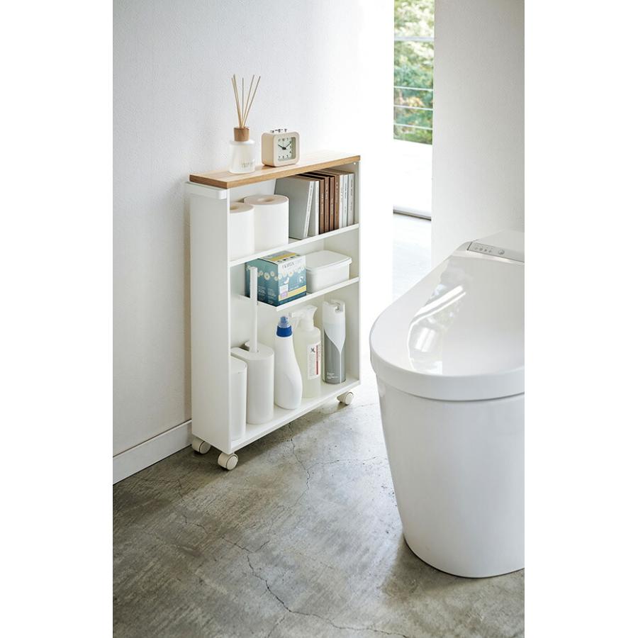 山崎実業 ハンドル付きスリムトイレラック タワー ホワイト 4903208043069 【品番：04306】 |  | 02