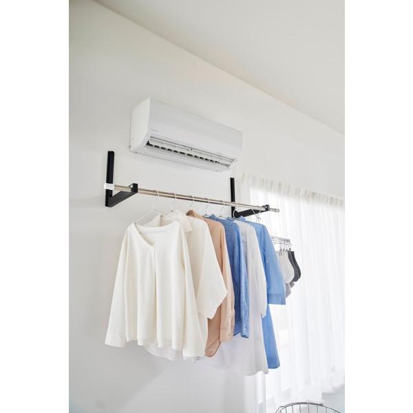 山崎実業　ウォール折り畳み物干し竿ホルダー タワー 2個組 石こうボード壁対応 ブラック 4903208019224　【品番：01922】 |  | 13