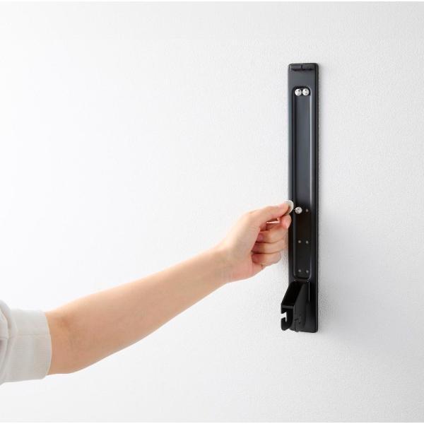 山崎実業　ウォール折り畳み物干し竿ホルダー タワー 2個組 石こうボード壁対応 ブラック 4903208019224　【品番：01922】 |  | 16