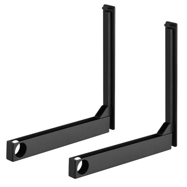 山崎実業　ウォール折り畳み物干し竿ホルダー タワー 2個組 石こうボード壁対応 ブラック 4903208019224　【品番：01922】 |  | 01