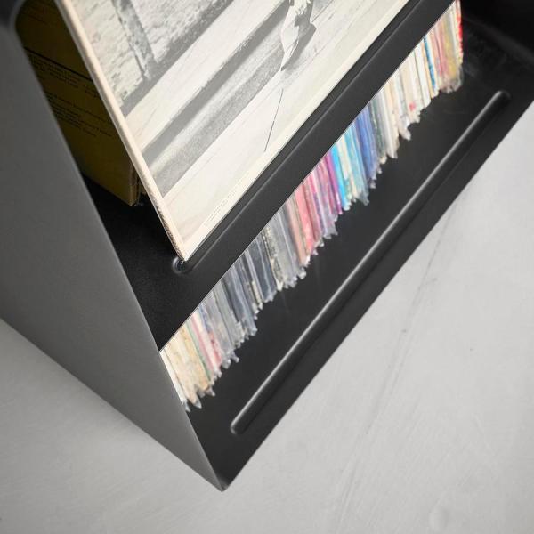 山崎実業　レコードラック タワー ブラック 4903208102308　【品番：10230】_11