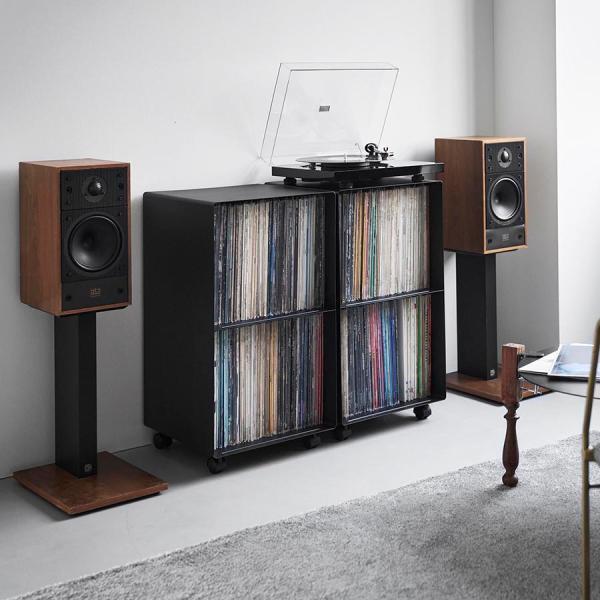 山崎実業　レコードラック タワー ブラック 4903208102308　【品番：10230】_3