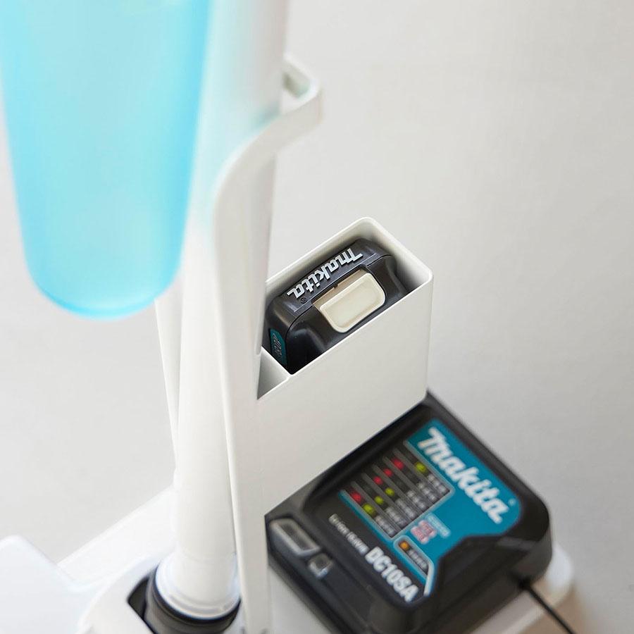 山崎実業 スティッククリーナー紙パック＆充電器収納スタンド タワー