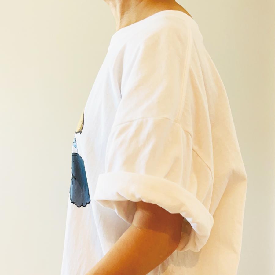 ビッグTシャツ フィンチぞろぞろ 文鳥 キンカチョウ 大きいサイズ Tシャツ 男女兼用 ユニセックス 白 鳥 可愛い かわいい |  | 07
