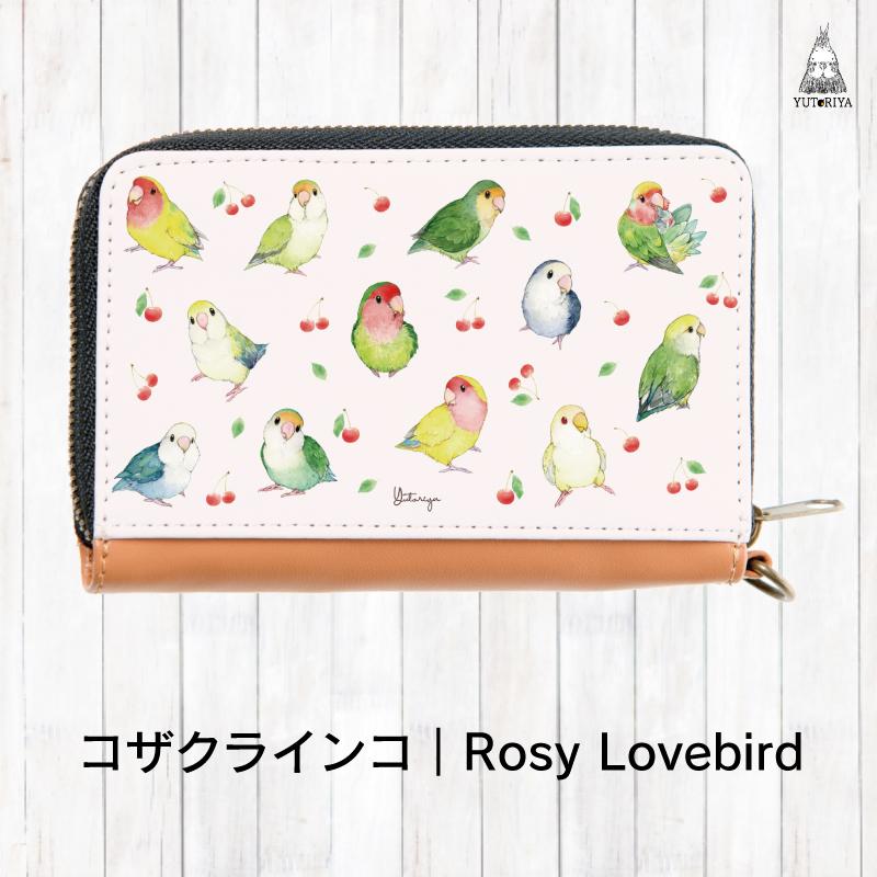 コインパスケース ミニ財布 パスケース インコ 小鳥 かわいい 小銭入れ