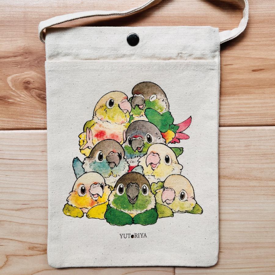 サコッシュ スマホポーチ ミニバッグ ミニショルダー 斜めがけ インコ 鳥 グッズ 可愛い かわいい |  | 18