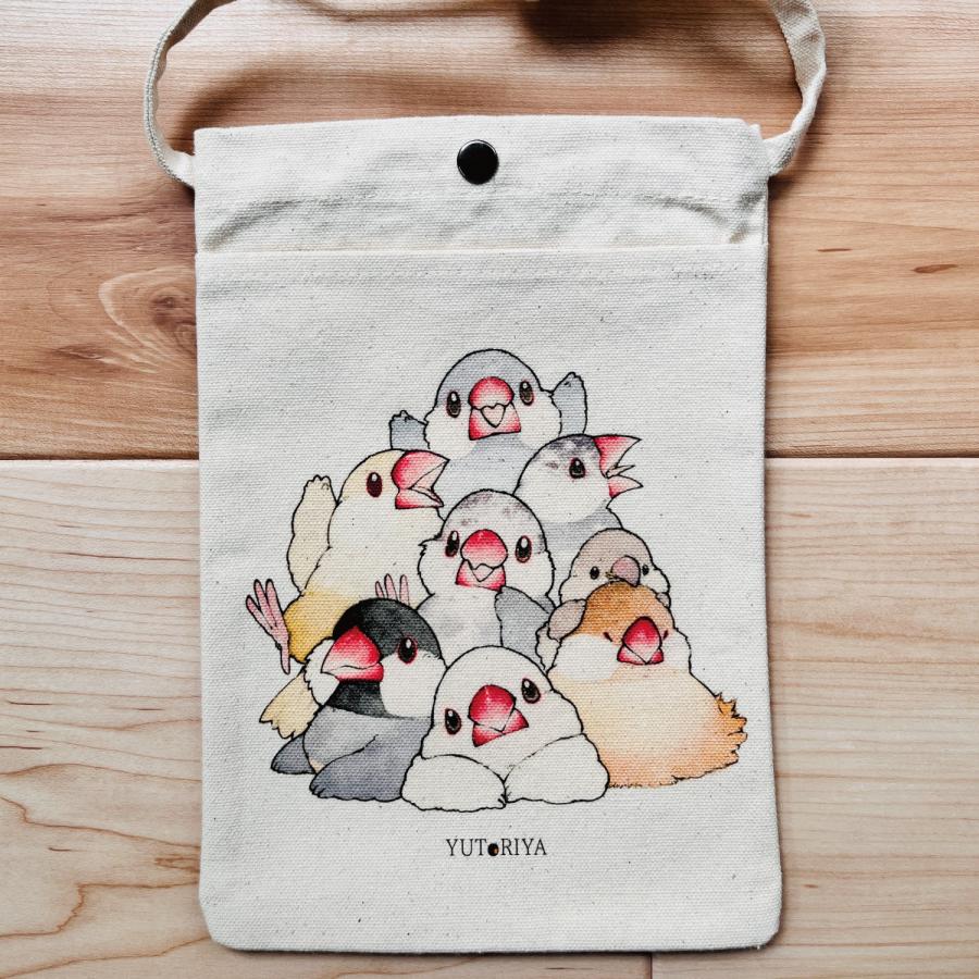サコッシュ スマホポーチ ミニバッグ ミニショルダー 斜めがけ インコ 鳥 グッズ 可愛い かわいい |  | 20