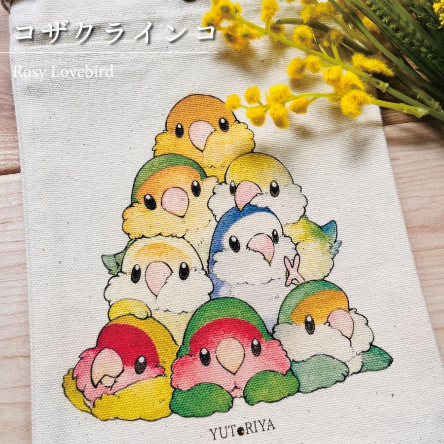 サコッシュ スマホポーチ ミニバッグ ミニショルダー 斜めがけ インコ 鳥 グッズ 可愛い かわいい |  | 13