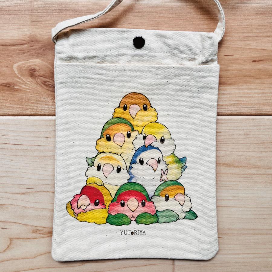 サコッシュ スマホポーチ ミニバッグ ミニショルダー 斜めがけ インコ 鳥 グッズ 可愛い かわいい |  | 14