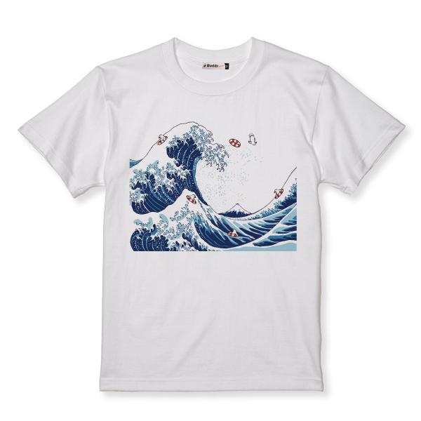 北斎文鳥 Tシャツ 文鳥 男女兼用 ユニセックス 白 鳥 可愛い かわいい