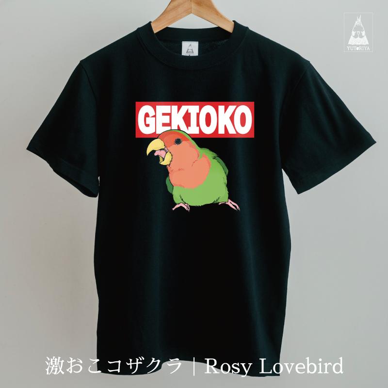 Tシャツ｜激おこ小鳥シリーズ（黒ボディ） |  | 07