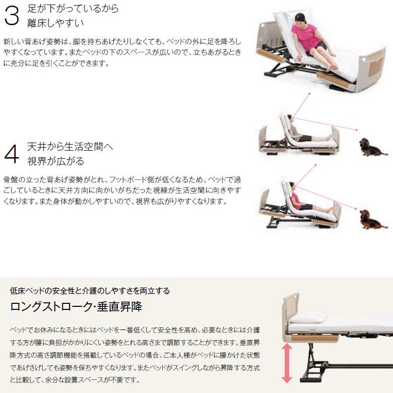 パラマウントベッド　介護ベッド　楽匠Ｓ　３モーター　レギュラー　洗浄済中古品 中古】パラマウントベッド 楽匠S 3モーターらくらくモーション付き