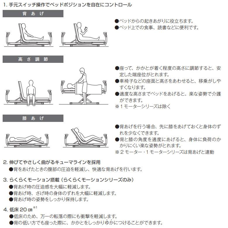 電動ベッド 中古 パラマウントベッド 楽匠S KQ-9652 (DBP9652) 100×191 