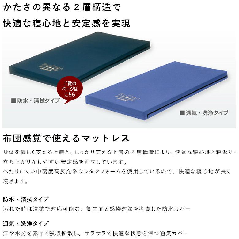 【　新品未使用、未開封　】モルテン　ルフラン（防水・清拭タイプ）　体圧分散マットレス　83㎝幅　molten Ruflan　直接引取歓迎 マットレス 中古 Aランク モルテン ルフラン MRF1091 防水・清拭タイプ