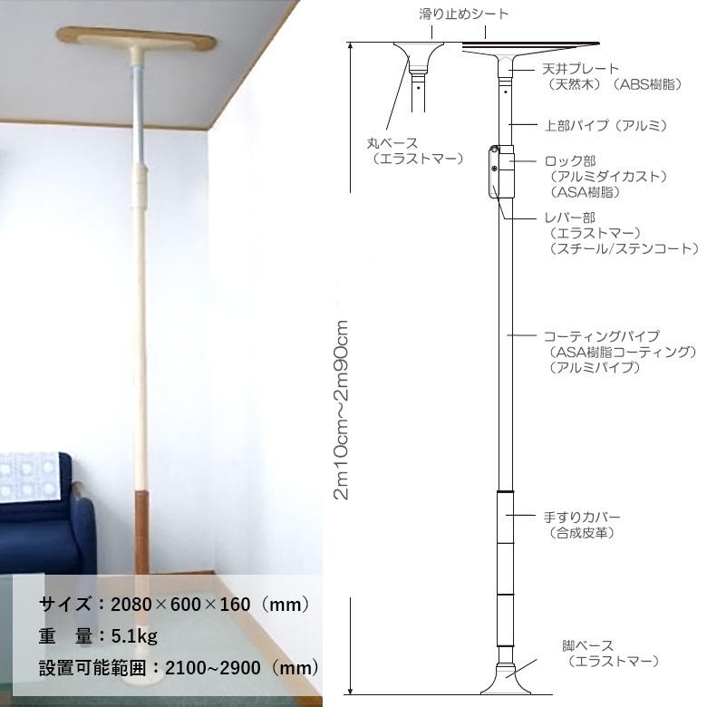 中古 手すり Aランク品 ディッパー・ホクメイ ベストポジション