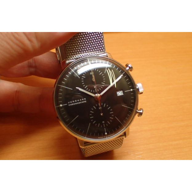 ユンハンス 腕時計 マックスビル バイユンハンス 腕時計 MAX BILL BY JUNGHANS Chronoscope 40mm マックスビル クロノスコープ 027 4601 00M 正規商品｜yuubido-oyabu｜09