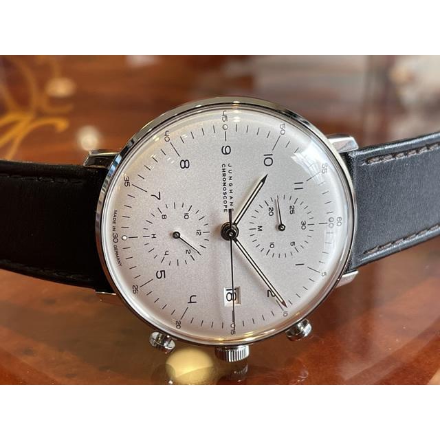 ユンハンス 腕時計 マックスビル バイユンハンス 腕時計 max bill by junghans chronoscope 40mm マックスビル クロノスコープ 027 4800 00 正規商品｜yuubido-oyabu｜07