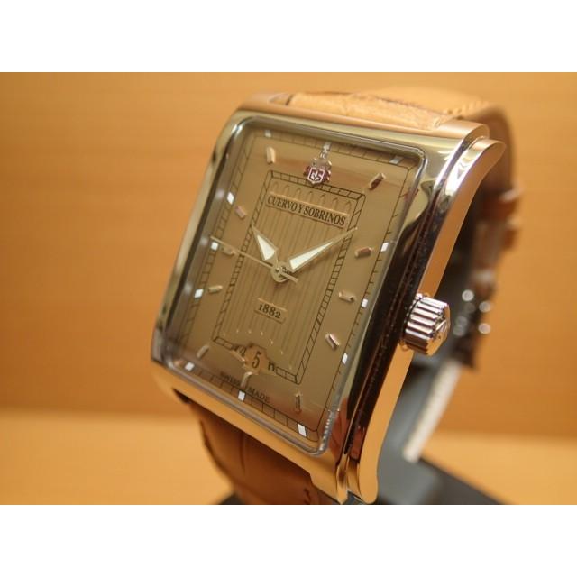 クエルボイソブリノス 腕時計 Cuervo y Sobrinos プロミネンテ クラシコ 正規商品 Ref.1015-1CO クエルボ・イ・ソブリノス 無金利分割も可能です｜yuubido-oyabu