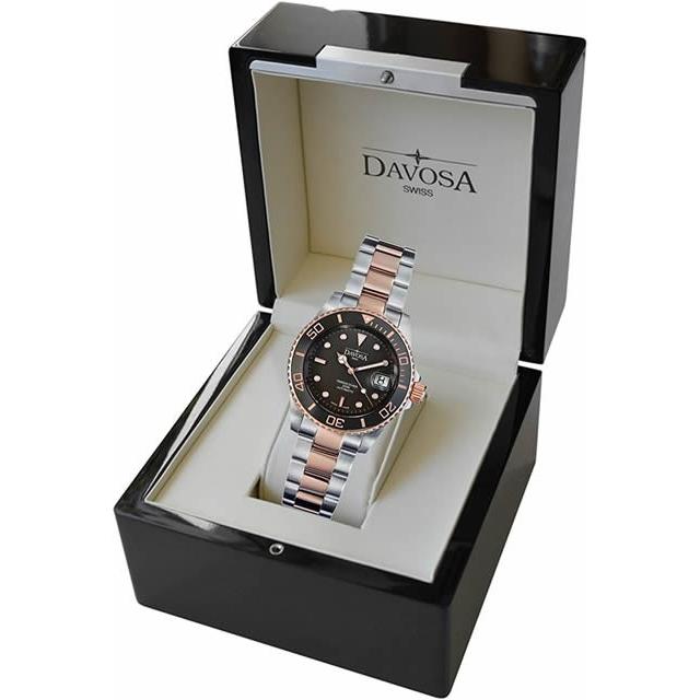 ダボサ 腕時計 DAVOSA Ternos PVD ローズゴールド 自動巻 機械式 ダイバー 腕時計 161.555.65 9827037 メンズ 40mm 正規輸入品の画像