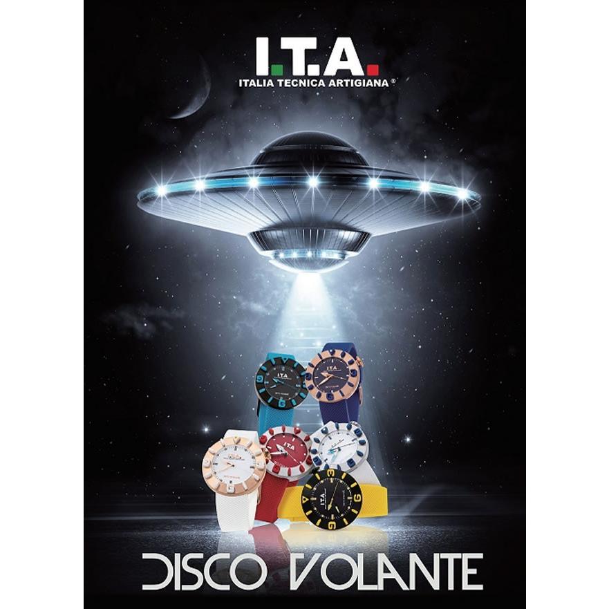 稼働品 稀少 I.T.A. アイティーエー 腕時計 ディスコ・ボランテ ブラック 稼働品 稀少 I.T.A. アイティーエー 腕時計 ディスコ・ボランテ