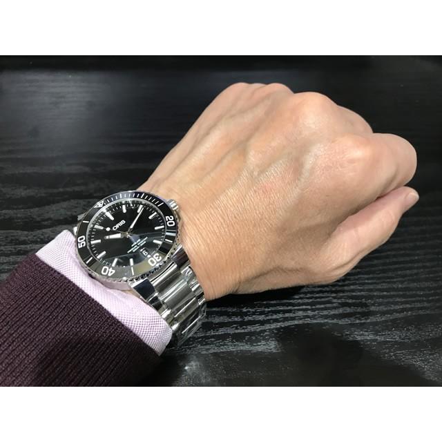 オリス 腕時計 Oris 時計 Aquis オリス アクイス デイト 腕時計 73377324134m メタルブレスレット 40mm ボーイズサイズ 送料無料 正規輸入品 73377324134m 優美堂 通販 Yahoo ショッピング