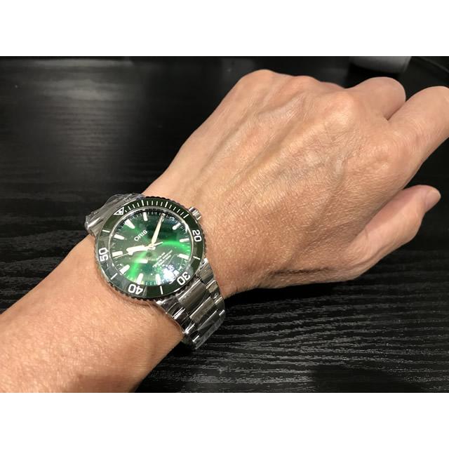AQUIS オリス 腕時計 ORIS アクイス デイト 73377324157M メタル
