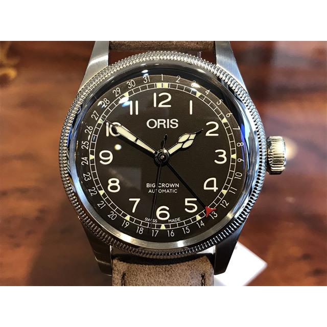 オリス 腕時計 ORIS ビッグクラウン ポインターデイト 40mm メンズサイズ ブラウン文字盤 75477414064 レザーストラップ 送料無料  正規輸入品 : 75477414064 : 優美堂 - 通販 - Yahoo!ショッピング