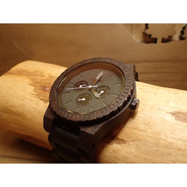 木の腕時計 ウィーウッド WEWOOD 腕時計 ウッド/木製 KAPPA BLACK 9818029 メンズ 正規輸入品｜yuubido-oyabu｜03