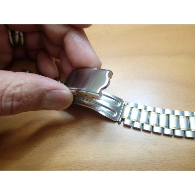 凹型対応 16mm時計バンド(腕時計）ベルト16ミリ ステンレススチール