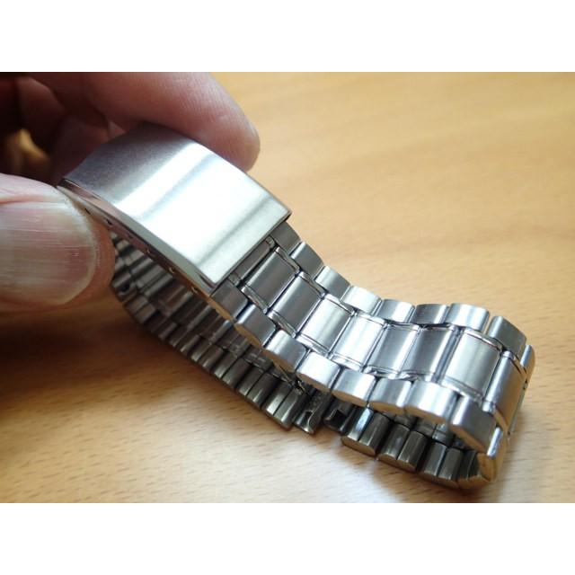 ステンレススチール ブレスレット 時計用 BAMBI（バンビ） 20mm 時計ベルト 腕時計 バンド20ミリ ステンレス