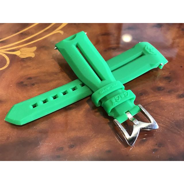 ガガミラノ 48mm用◇ライトグリーン◇ラバーベルト