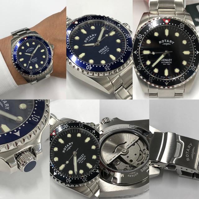 ROTARY ロータリー 腕時計 HENLY ヘンリー オートマチックダイバー 