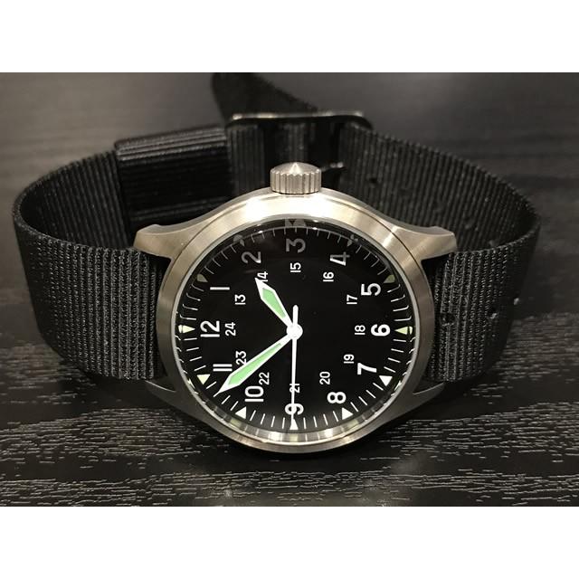 MWC ミリタリー ウォッチ カンパニー 38mm メンズ 腕時計 GG-W-113/100 自動巻き式の画像
