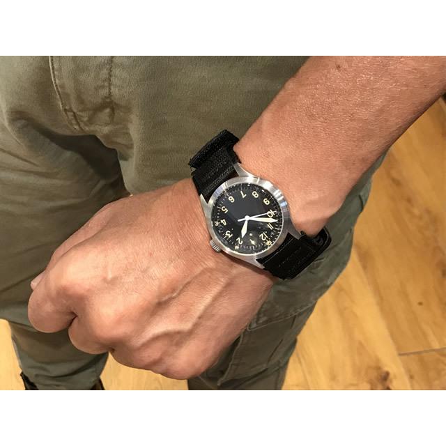 ミリタリー 時計 ナイロン 時計バンド 時計ベルト 20mm ブラック ミリタリー 時計 ナイロン 時計バンド 時計ベルト 20mm ブラック