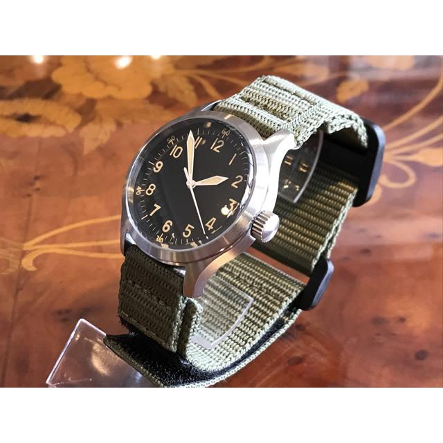BENRUS 腕時計 ベルトカーキ 20mm HAVESTON 時計ベルト M-1945T ポリアミド オリーブ＆カーキ