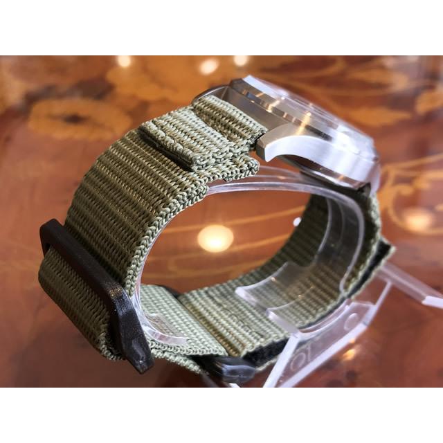 BENRUS 腕時計 ベルトカーキ Amazon | 腕時計 ベルト 20mm キャンバス カーキ バック ブラック