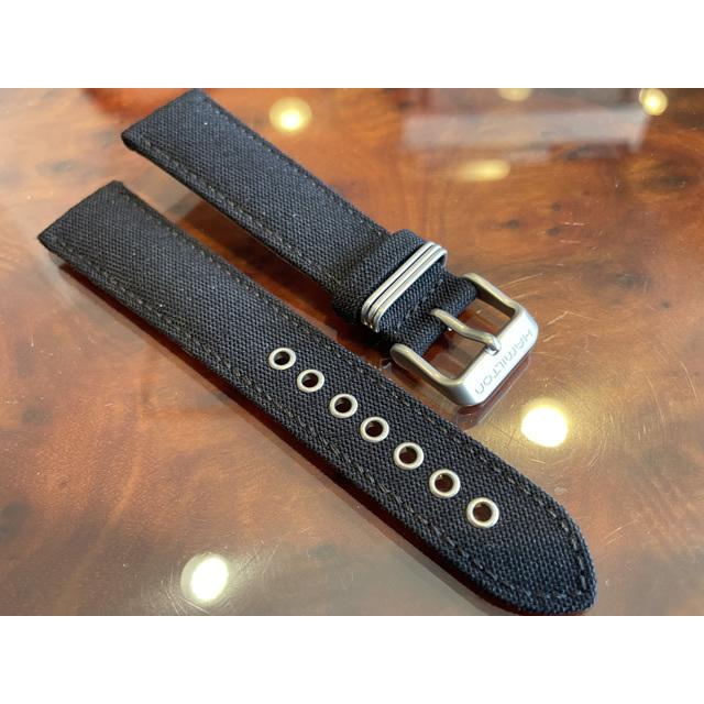 ハミルトン Hamilton カーキシリーズ用 20mm 純正時計バンド ベルト カーキーキング デイデイト用 交換バンド 黒色 ブラック キャンバス地 H694684106 H600 684 106 優美堂 通販 Yahoo ショッピング