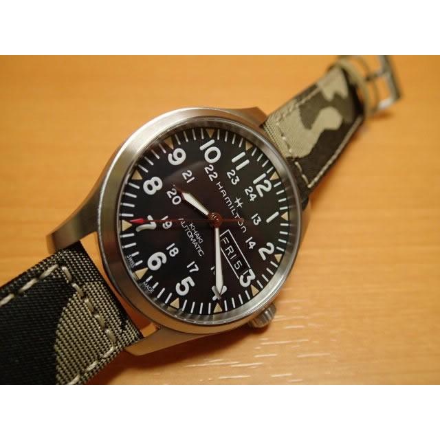 ハミルトン 腕時計 HAMILTON カーキ フィールド デイデイト 自動巻き 42.00MM テキスタイルベルト H70535031 男性 正規品の画像
