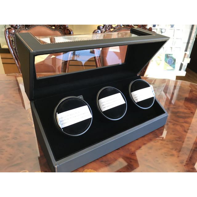 ウォッチ ワインディングマシーン オリジナル 3本用収納 時計ケース 合