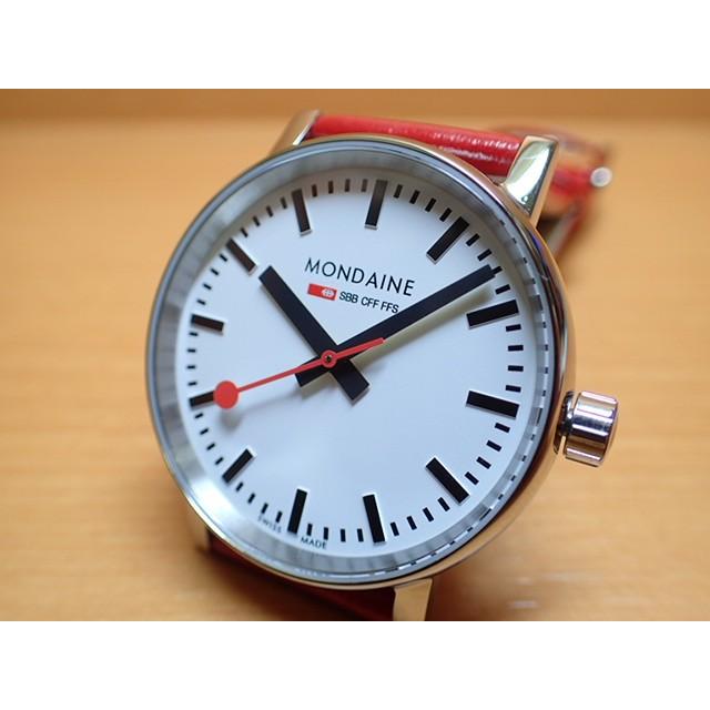 MONDAINE モンディーン 腕時計 エヴォ2 35mm レッドレザー MSE.35110 