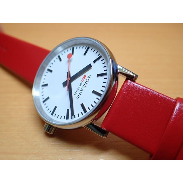 MONDAINE モンディーン 腕時計 エヴォ2 35mm レッドレザー MSE.35110 