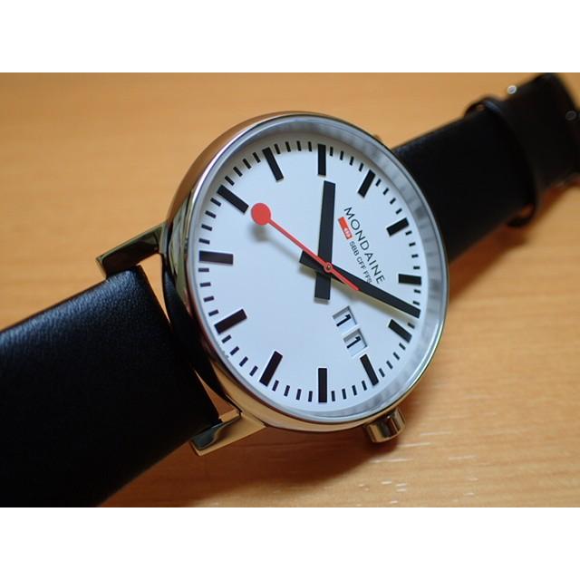 モンディーン 腕時計 MONDAINE エヴォ2 ビックデイト 40mm ブラック 