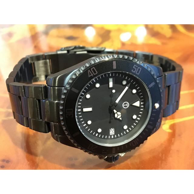 MWC ミリタリー ウォッチ カンパニー 42mm メンズ 腕時計 300m 防水 オートマチック 自動巻き スペシャル ダイバーズ ウォッチ SUB/PVD/S/ABの画像
