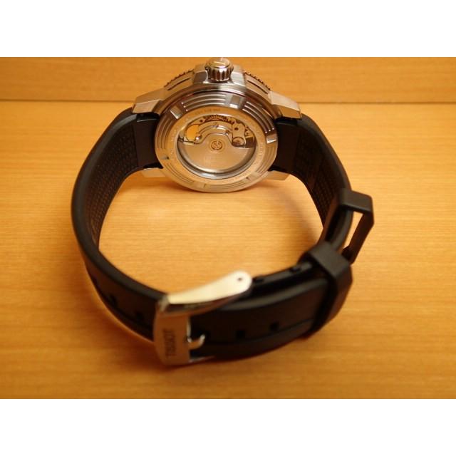 ティソ 腕時計 TISSOT メンズ シースター1000 パワーマティック80 オートマティック ブルー文字盤 ラバー T1204071704100  メーカー保証2年つきの画像