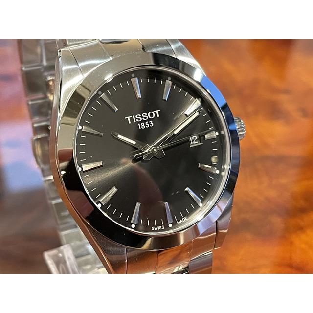 ティソ 腕時計 TISSOT ジェントルマン クォーツウォッチ ブラック文字 