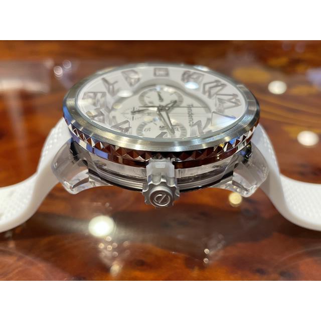 【極美品】テンデンス フラッシュ クロノグラフ レインボー ホワイト 白 稼働品 TY046034 | Tendence Japan －テンデンス日本公式サイト－