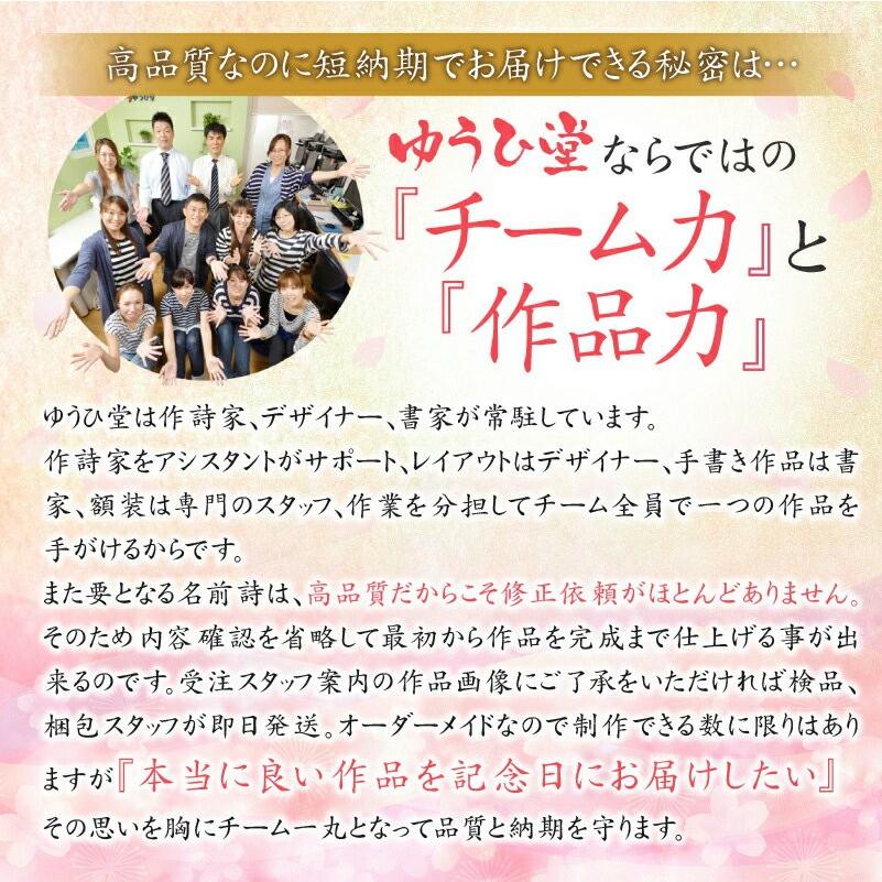 名前詩 金婚式 お祝い 贈り物 古希のお祝い 喜寿のお祝い 両親 プレゼント 国内送料無料