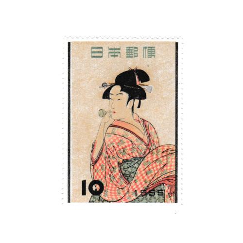 切手趣味週間 評価の高い4種 4枚セット 見返り美人 月に雁