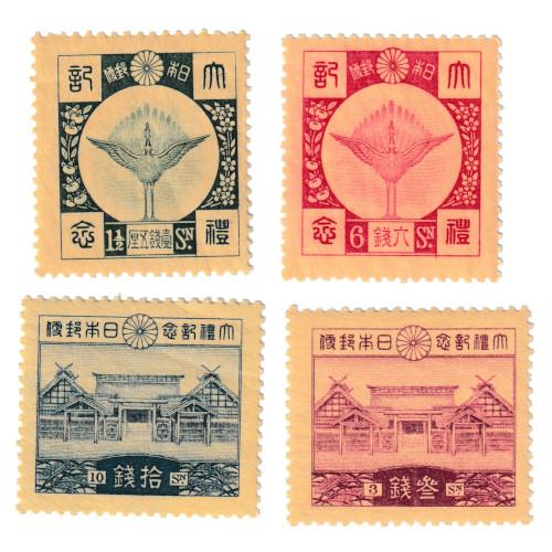 昭和大礼 4種完 「ほうおう」 「大嘗宮」 昭和3年(1928) 美品
