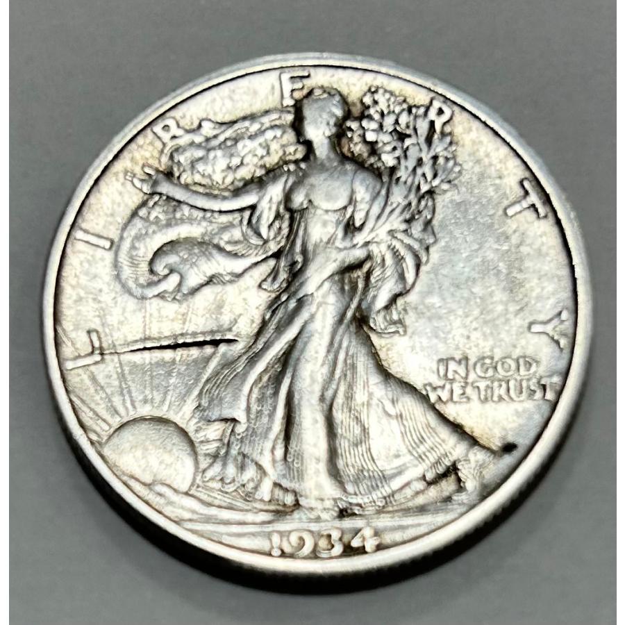 アメリカ クォーターダラー銀貨 12枚 アメリカ 50セント 銀貨 ハーフダラー ウォーキングリバティ 1934年